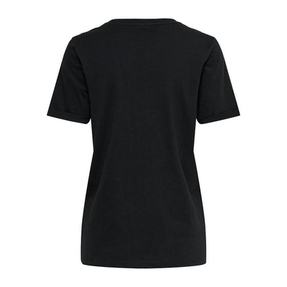 Only Black Cotton Tops & T-Shirt - IT38|XS