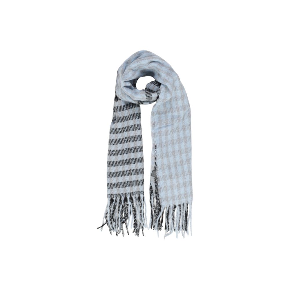 Only Blue Polyester Polyester Scarf - One Size