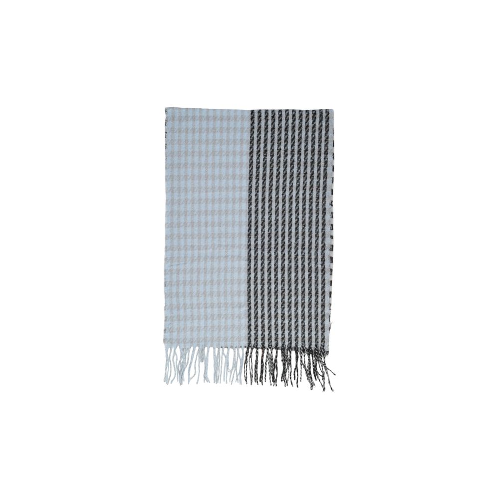 Only Blue Polyester Polyester Scarf - One Size