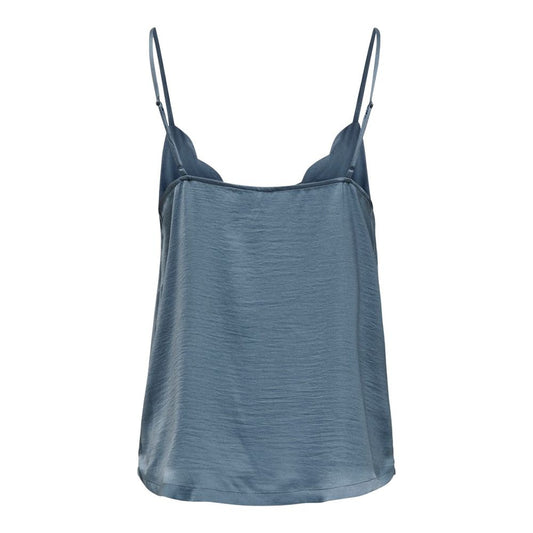 Only Blue Polyester Tops & T-Shirt - IT36|XXS