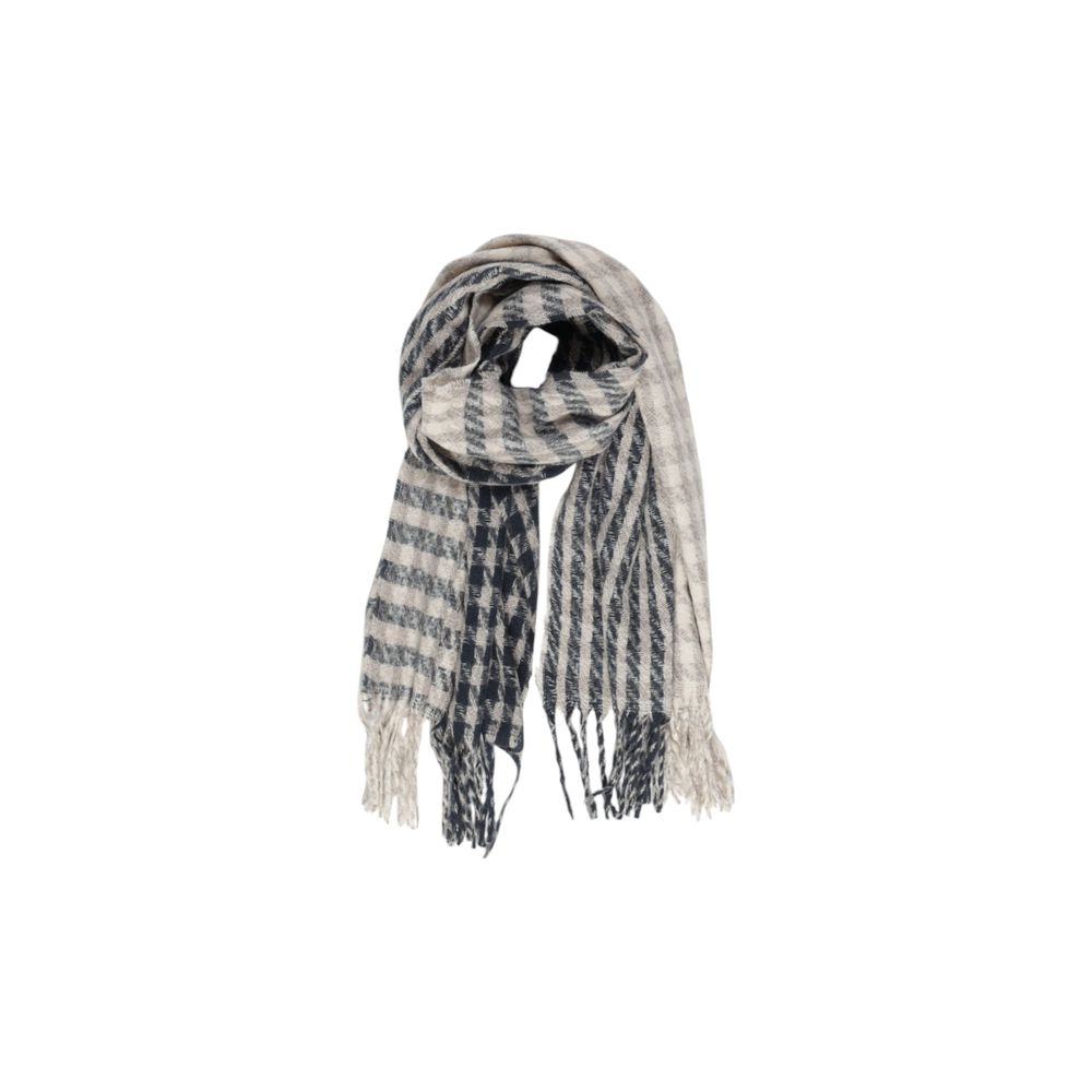 Only Gray Polyester Polyester Scarf - One Size