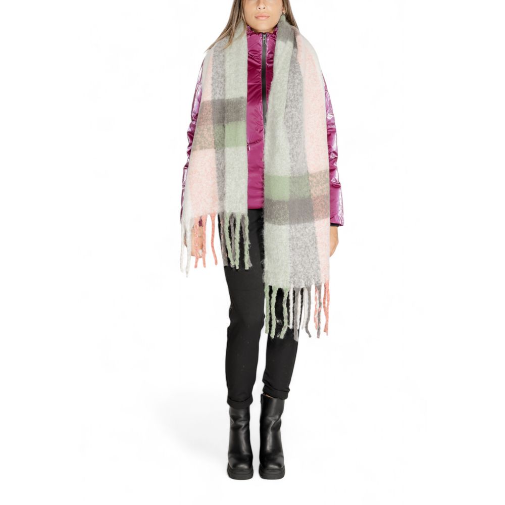 Only Gray Polyester Polyester Scarf - One Size