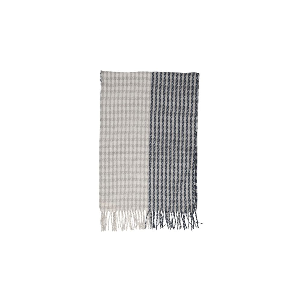 Only Gray Polyester Polyester Scarf - One Size