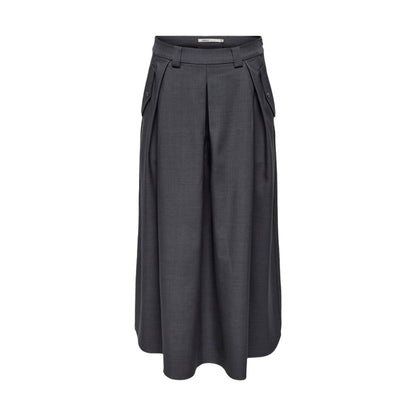 Only Gray Polyester Skirt - IT44|L