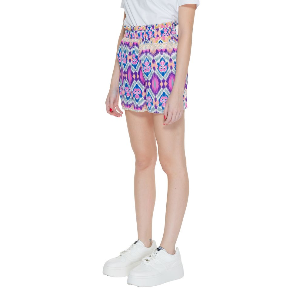 Only Multicolor Polyester Polyester Short