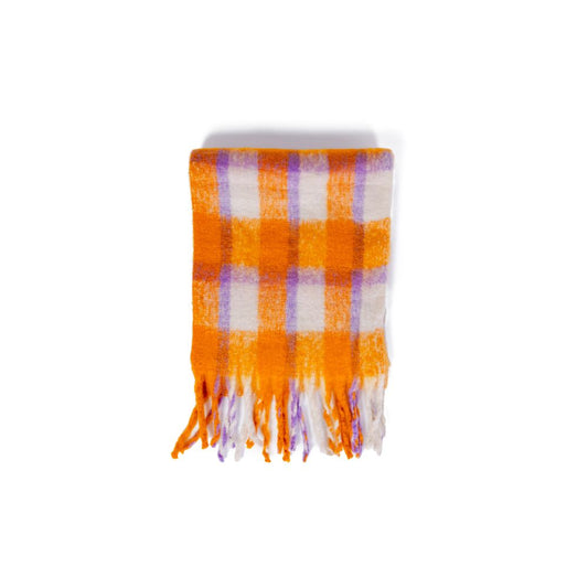 Only Orange Polyester Scarf - One Size