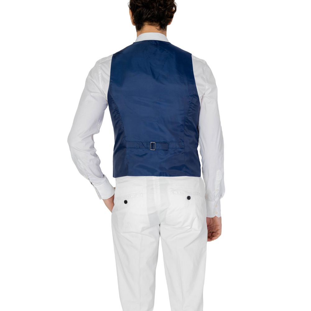 Only & Sons Blue Polyester Vest