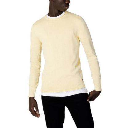 Only & Sons Yellow Cotton T-Shirt