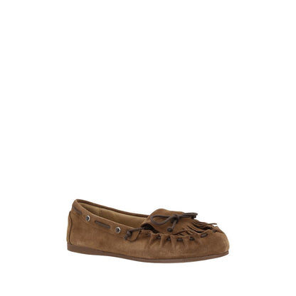 P.A.R.O.S.H. Suede leather Loafers with fringes - EU36/US6