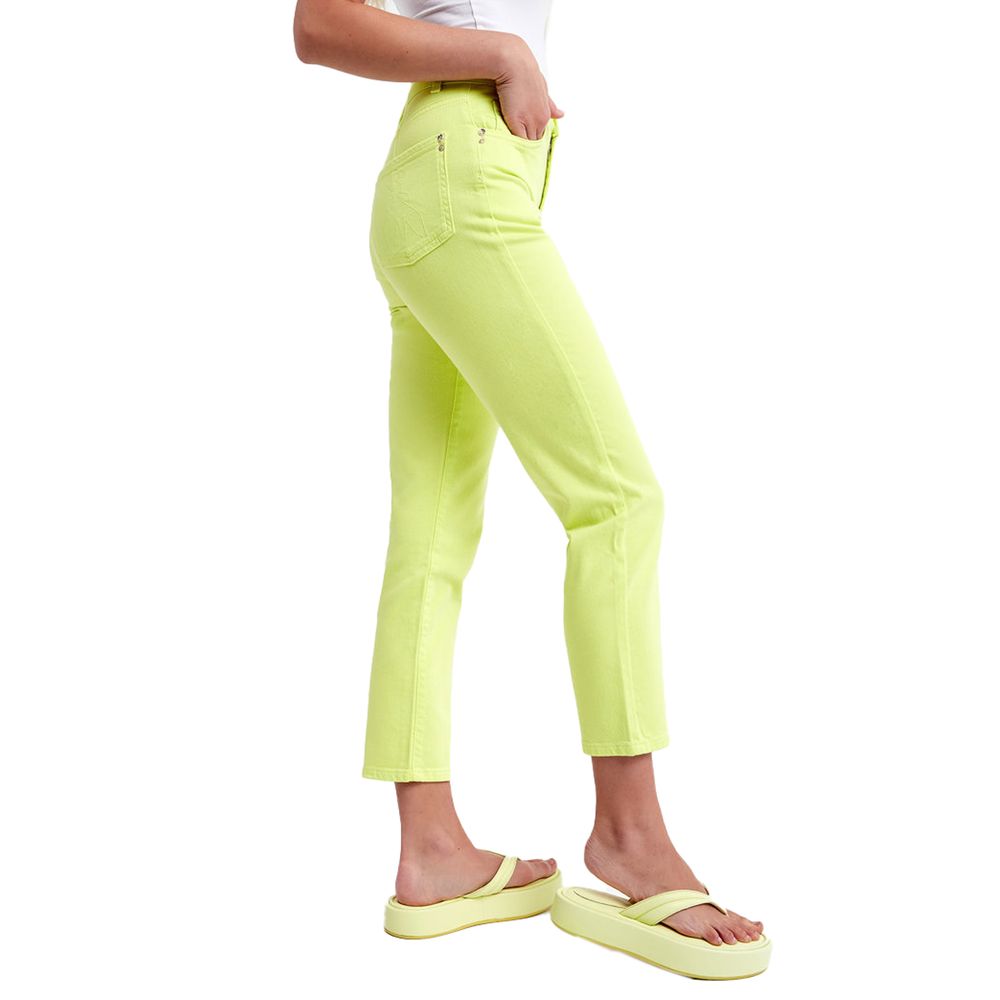 Patrizia Pepe Chic High-Waisted Lime Trousers - W28