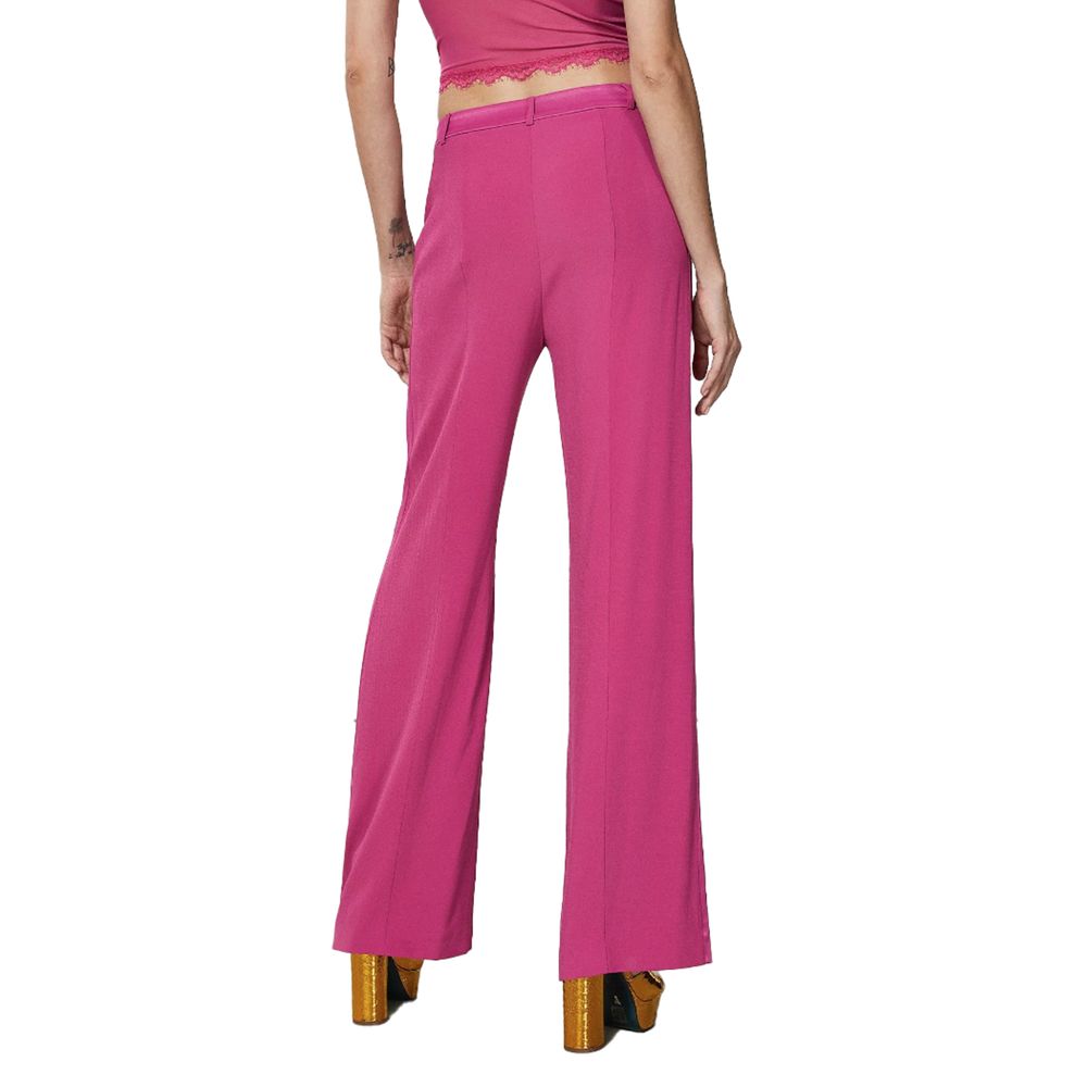 Patrizia Pepe Elegant Fuchsia Palazzo Trousers - W42