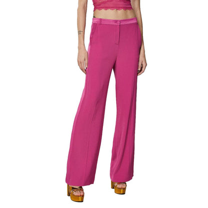 Patrizia Pepe Elegant Fuchsia Palazzo Trousers - W42