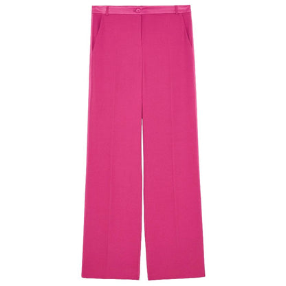 Patrizia Pepe Elegant Fuchsia Palazzo Trousers - W42