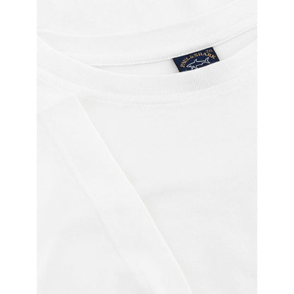 Paul & Shark White Cotton T-Shirt - XXL