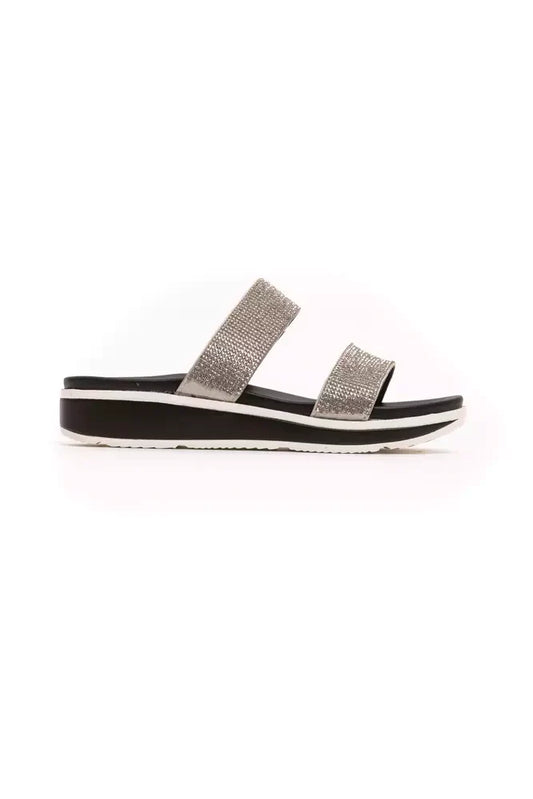 Péché Originel Silver Polyethylene Women Sandal