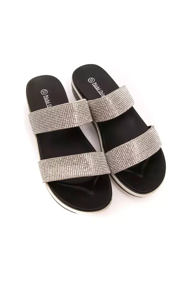 Péché Originel Silver Polyethylene Women Sandal