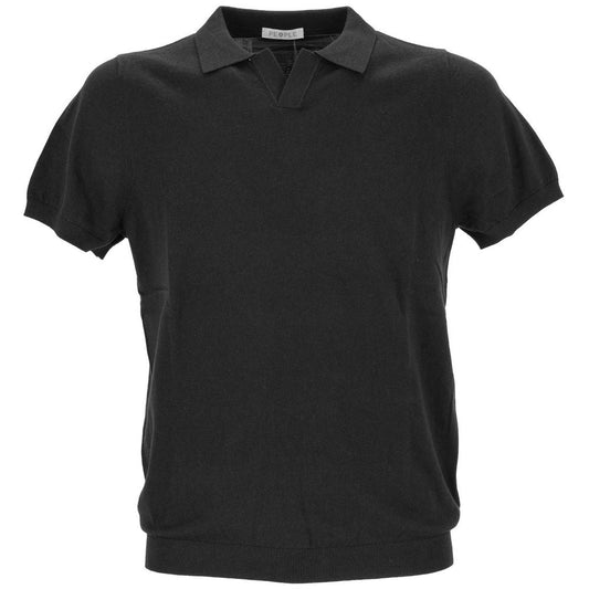 People Of Shibuya Black Cotton Polo Shirt - IT48 | M