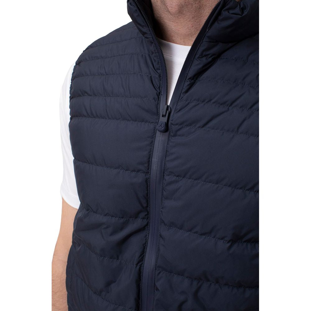 People Of Shibuya Sleek Blue Puffer Vest for a Modern Look - IT44 | XS