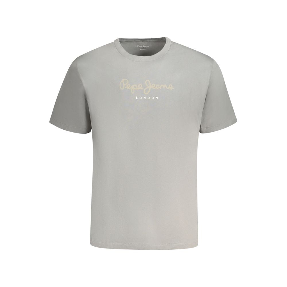 Pepe Jeans Gray Cotton Men T-Shirt