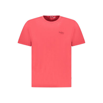 Pepe Jeans Red Cotton Men T-Shirt