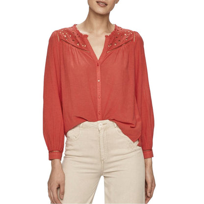 Pepe Jeans Red Cotton Shirt - 40