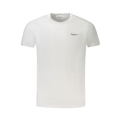 Pepe Jeans White Cotton Men T-Shirt