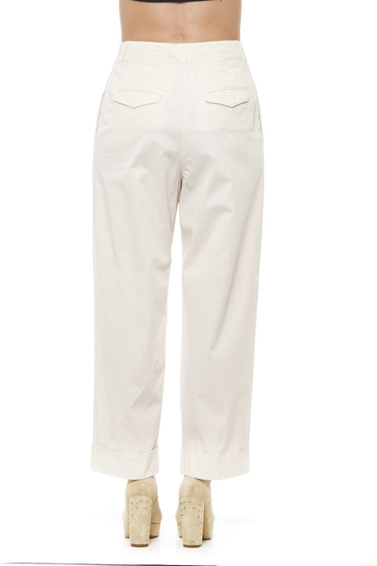 Peserico Beige Wide Palazzo Pants - IT42 | S