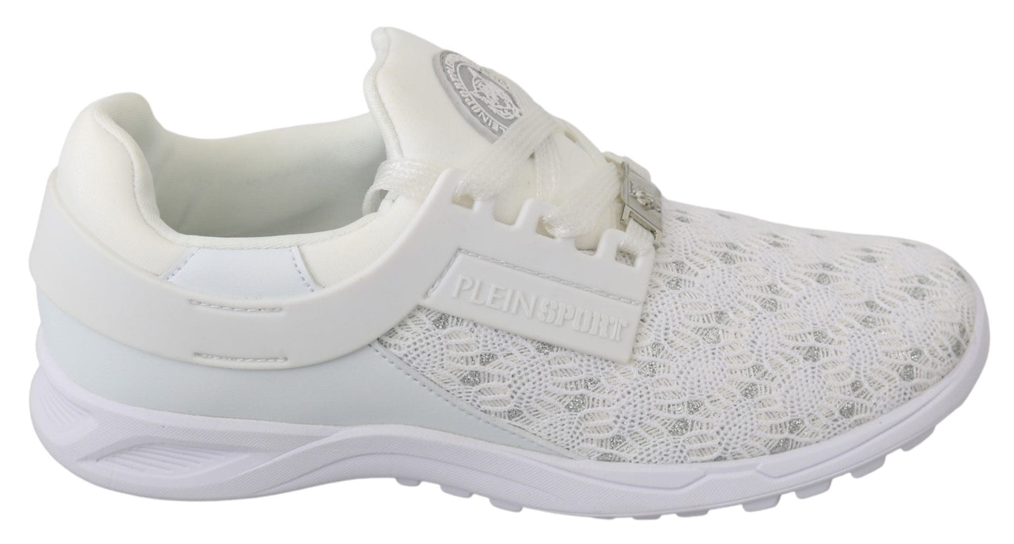 Philipp Plein Trendy White Beth Sneakers for Women - EU37/US6.5