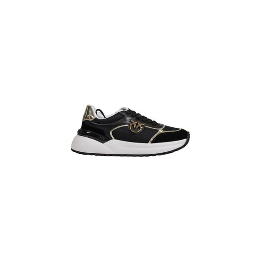 PINKO Black Leather Sneaker - EU38/US8