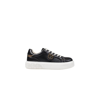 PINKO Black Leather Sneaker - EU39/US9