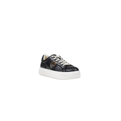 PINKO Black Leather Sneaker - EU39/US9