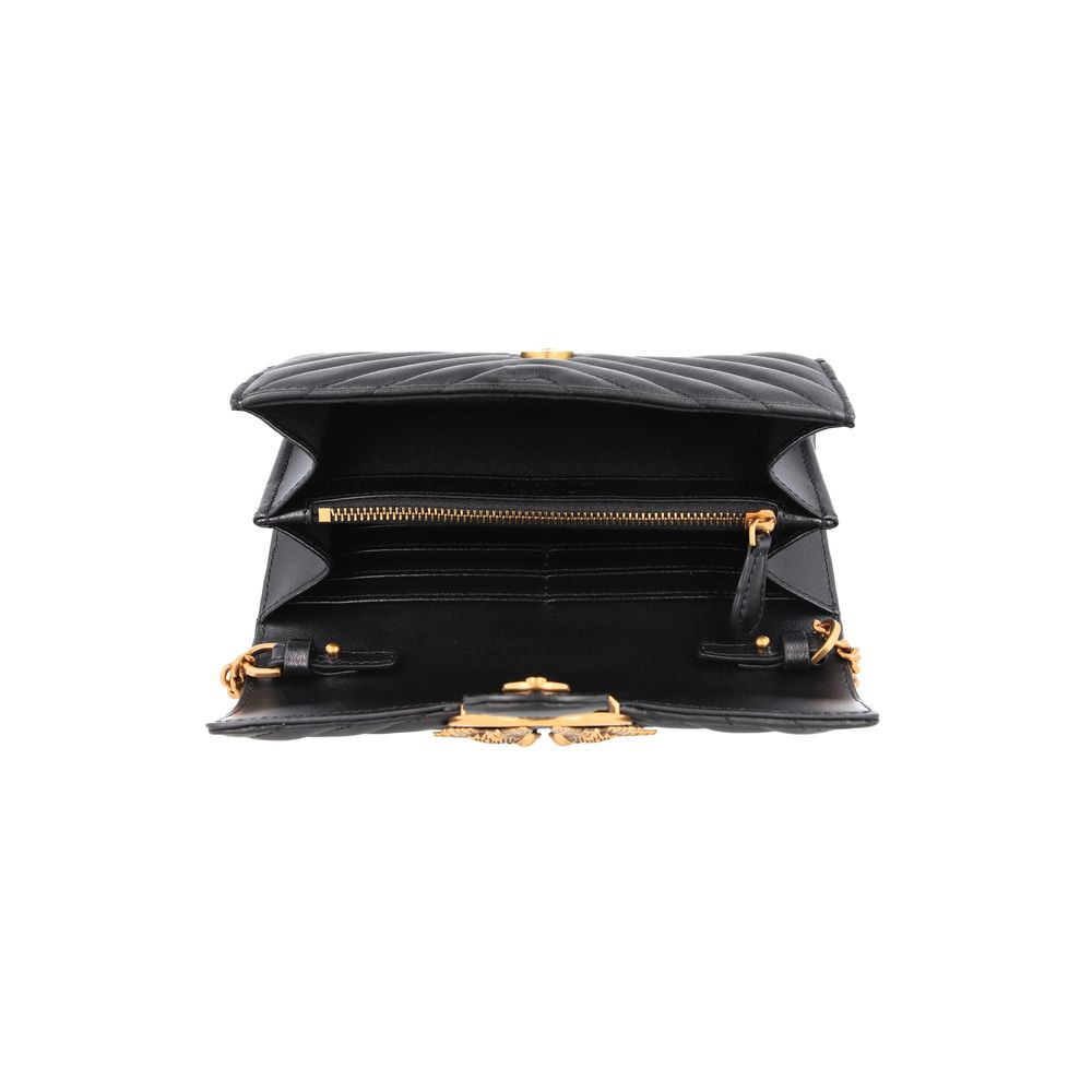 PINKO Black Leather Wallet