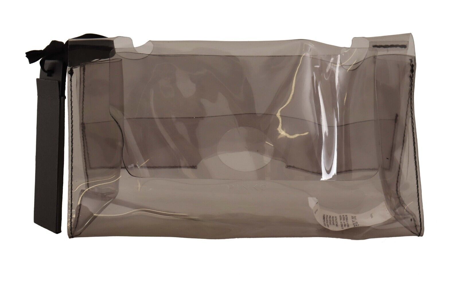 PINKO Chic Transparent Clutch for Evening Elegance