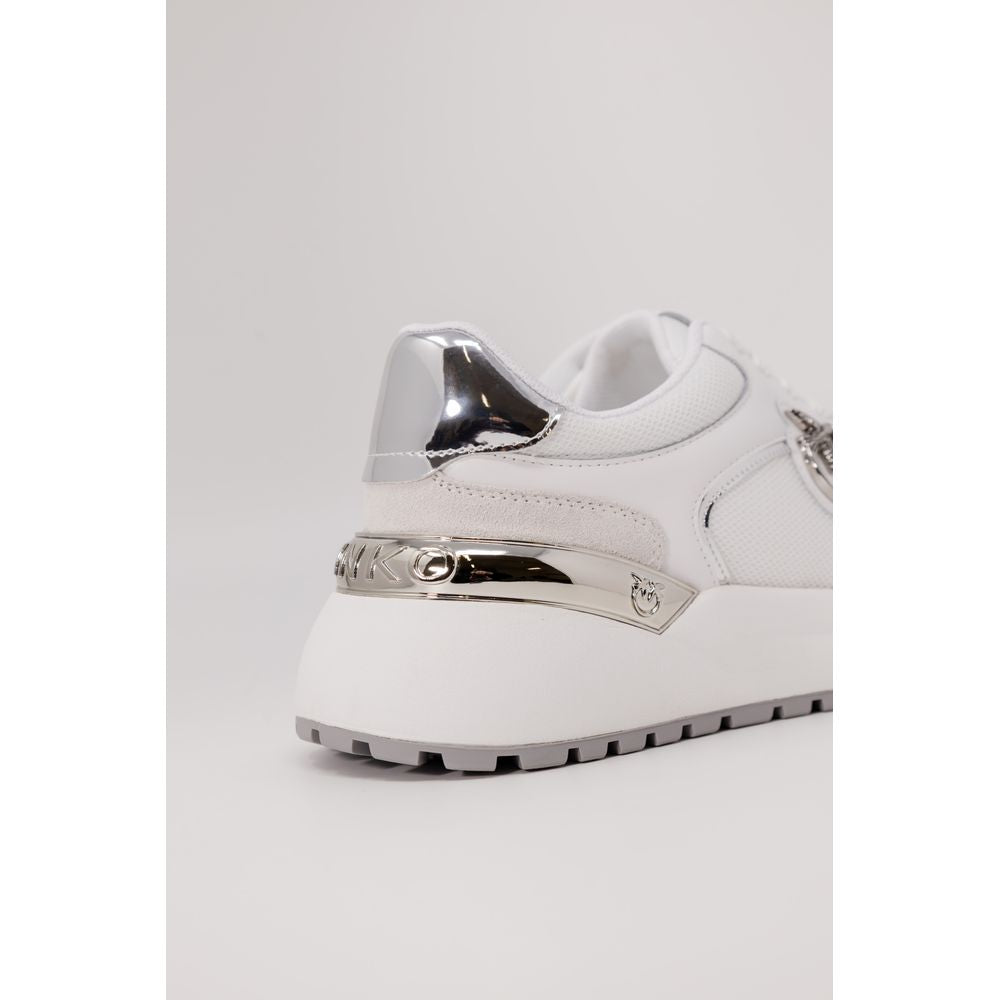 PINKO White Leather Sneaker - EU36/US6