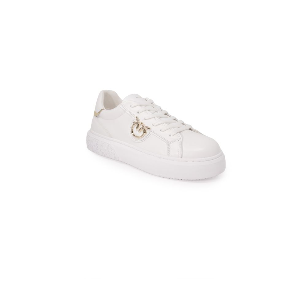 PINKO White Leather Sneaker - EU40/US10