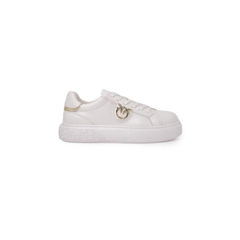 PINKO White Leather Sneaker - EU40/US10