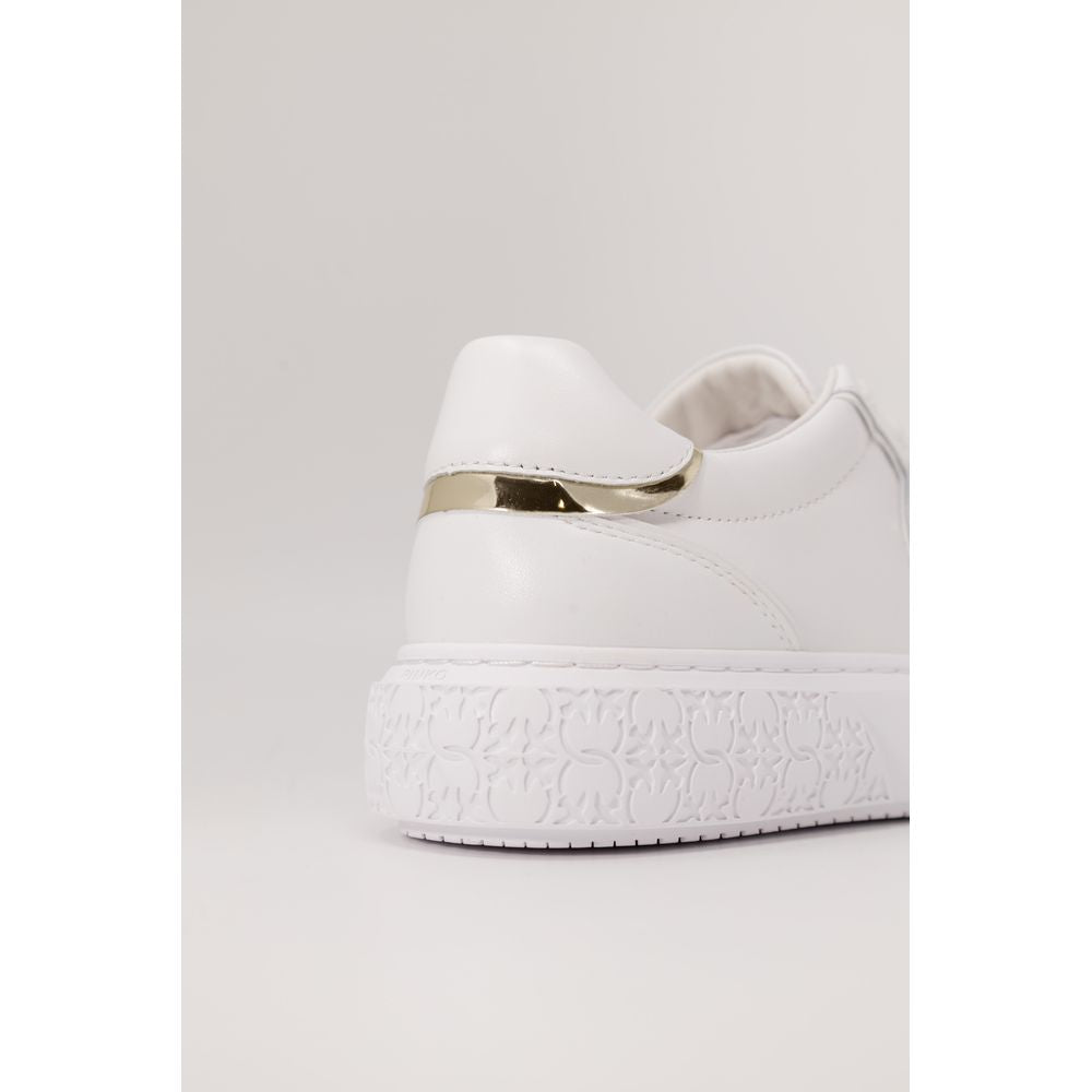 PINKO White Leather Sneaker - EU40/US10