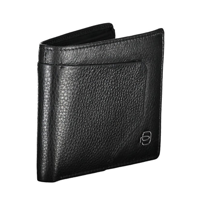 Piquadro Black Leather Men Wallet