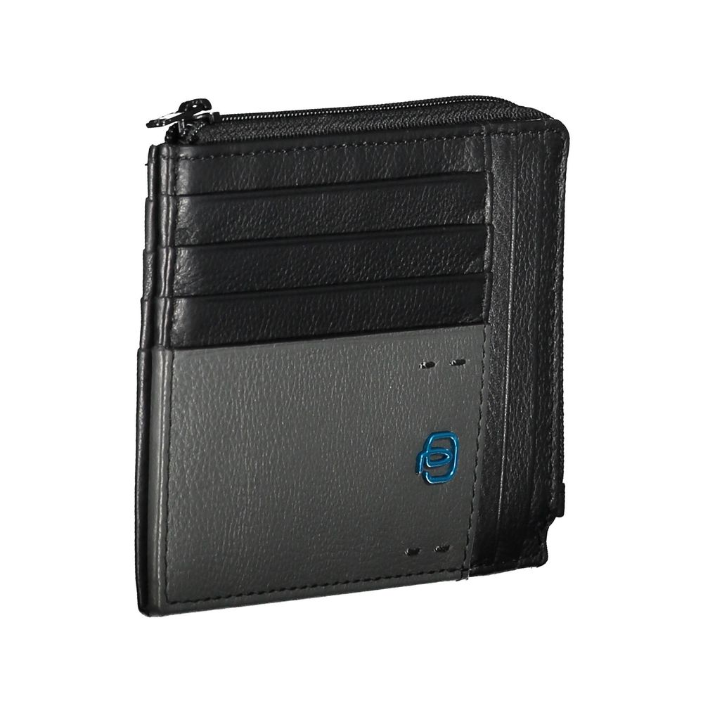 Piquadro ’Black Leather Men Wallet’