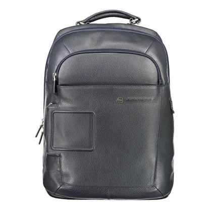 Piquadro Blue Leather Men Backpack