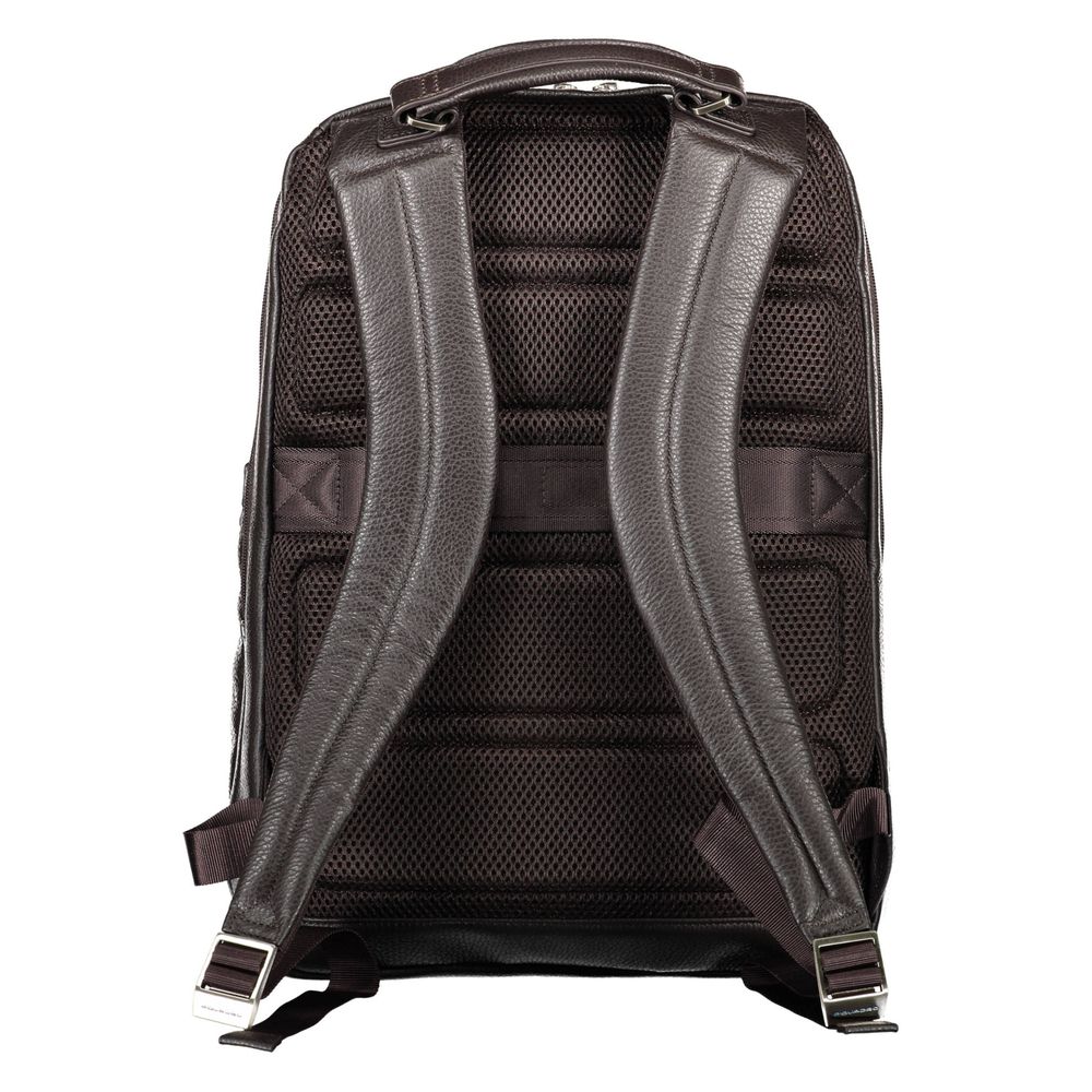 Piquadro Brown Leather Men Backpack