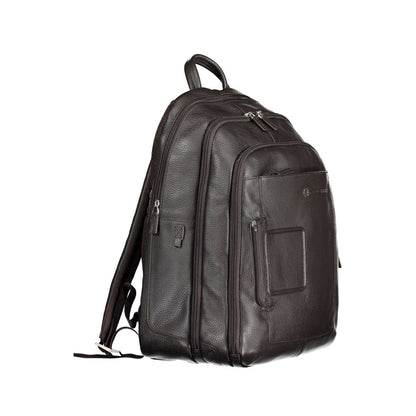 Piquadro Brown Leather Men Backpack