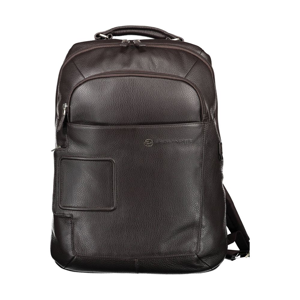 Piquadro Brown Leather Men Backpack