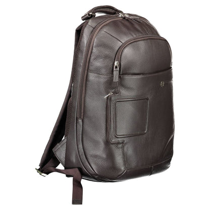 Piquadro Brown Leather Men Backpack