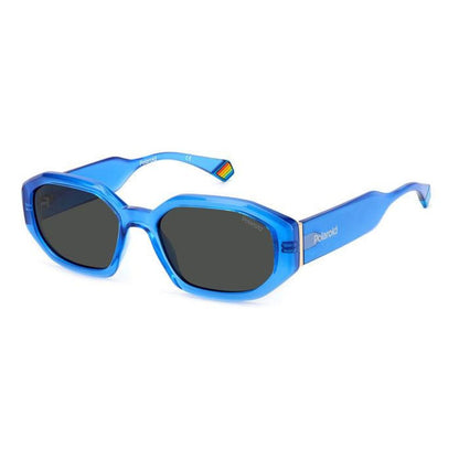 Polaroid Blue Metal Sunglasses