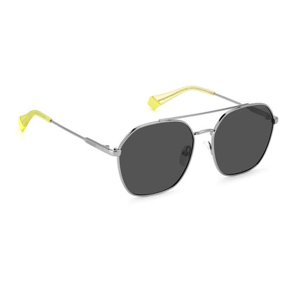 Polaroid Gray Stainless Steel Sunglasses