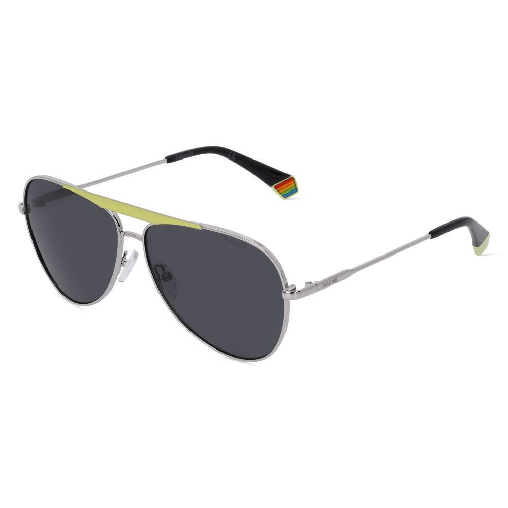 Polaroid Yellow Metal Sunglasses