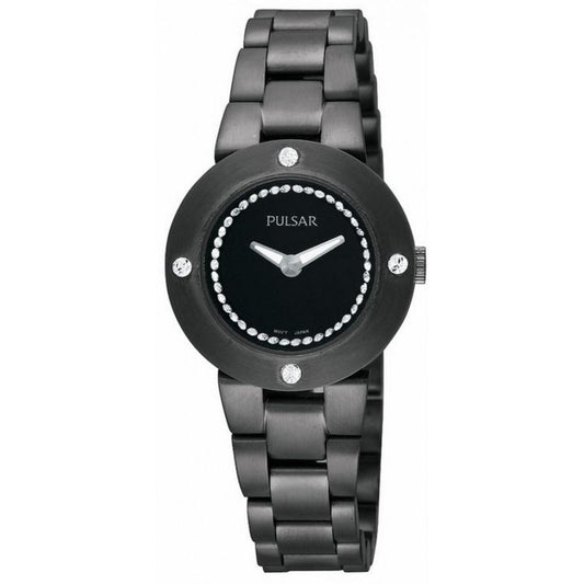 Pulsar Black Stainless Steel Watch