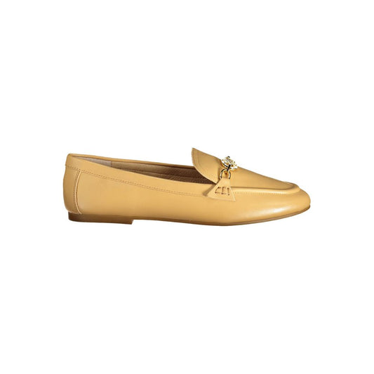 Ralph Lauren Beige Leather Flat Shoe - EU37/US7