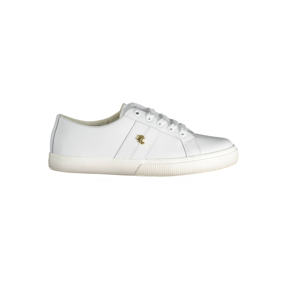 Ralph Lauren White Polyester Sneaker - EU40/US10